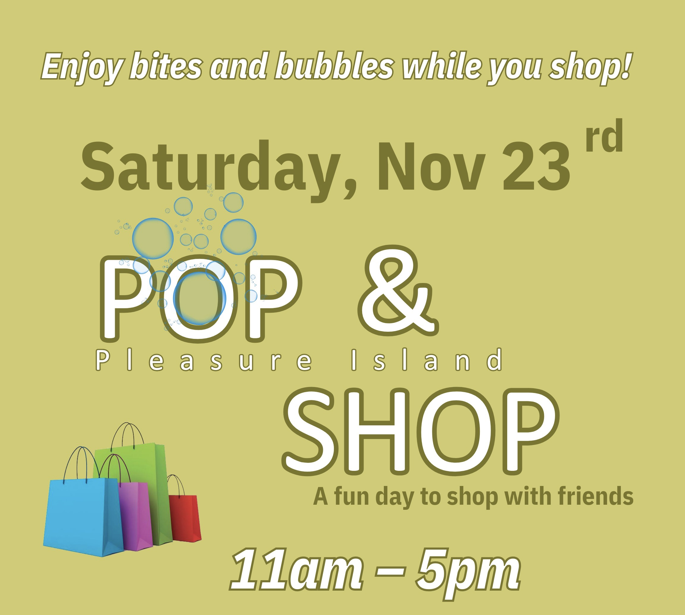 Pleasure Island Pop & Shop Event Details